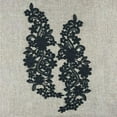 thumbnail image 1 of 1 par de parches de de encaje floral parches Motif Crafts Negro / 12.20''x3.54 '' - Negro perfecl Apliques De Encaje Floral, 1 of 8