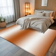 thumbnail image 5 of Burnt Orange Ombre 6x9 Area Rugs, Abstract Art Modern Orange Gradient Non-Skid Rubber Backing Large Rectangle Rugs - Living Room Bedroom Home Office, Indoor Floor Mat Carpets Washable Rug, 5 of 9