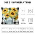 thumbnail image 5 of COMIO Sunflower Pillow Cover, Home Grown Sunflowers Reversible Throw Pillow Case, Sunshine Decoration for Home Classroom Nursery Playroom, Thanksgiving Gifts for Family Friend, 5 of 5
