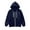 Dark Blue, variant on Girls Zip Up Sweatshirt Boys School Uniform Hoodies Solid Zip Up Long Sleeve Sweatshirt Oversized Hooded Pullover Tops Athletic Sports Outwear Coats Dark Blue,4-5 Years