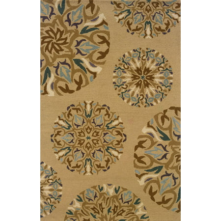 Sphinx Eden Area Rug 87102 Tan Wool Stylized 8  x 10  Rectangle Manufacturer: Sphinx RugsCollection: Eden RugsStyle:Eden: 87102 Tan Specs: 100% WoolOrigin: Made in IndiaThe Eden Area Rug collection from Sphinx by Oriental Weavers brings a touch of paradise into your home. This group of carpets utilizes classic designs elements  like florals and medallions  and modernizes them using bright colors and over-scaled elements. These beautiful rugs are hand-tufted from 100% Wool  in India  using large loops and a unique shearing technique to create a casual  soft foundation for any d�cor.