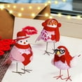 thumbnail image 6 of Steadline Valentine's Day Bird Figurine Set - Standing Fabric Love Birds Decor - Romantic Table Centerpiece - Festive Home Decoration Gift, 6 of 7