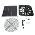 thumbnail image 2 of 100W Solar Panel Fan Kit Weatherproof Solar Powered Fan Exhaust Portable Ventilator with Metal Protection Mesh, 2 of 7