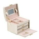thumbnail image 2 of Caja de almacenamiento de collares, caja de almacenamiento de joyas de tres capas, organizador de joyas, logra más, 2 of 7