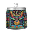 thumbnail image 7 of Yayeee Ashtray with Lid for Cigarette Smokeless Stainless Steel Home Ash Holder, Abstract Eagle, 7 of 7