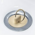 thumbnail image 2 of White Rubber Bathtub Plug - Stain-Proof, Easy Install, for Bathroom/Kitchen Drains, Indoor/Outdoor Use, 2 of 4