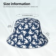 thumbnail image 6 of Disketp Shark Print Reflective Bucket Hat Beach Hat Summer Travel Sun Hats Fisherman Cap, 6 of 8