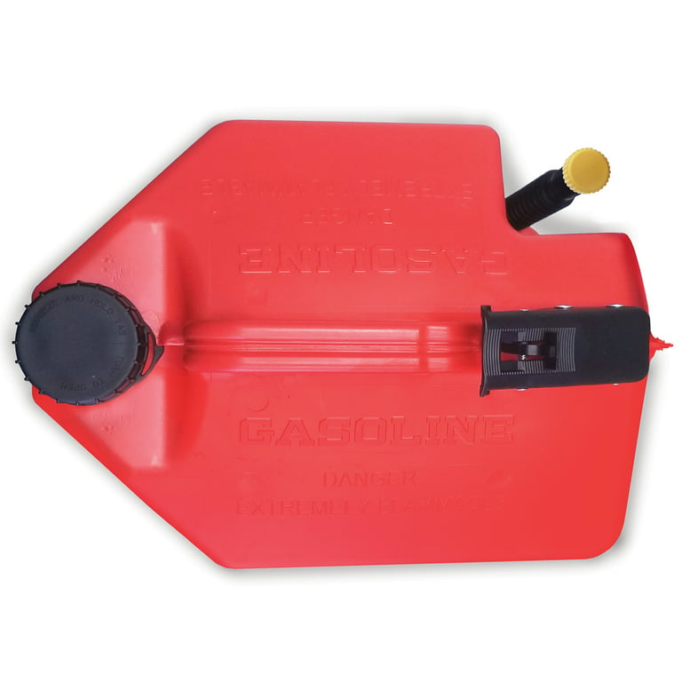 SureCan 5 Gallon Controlled Flow Gasoline Fuel Can w/ Rotating Nozzle, Red  