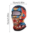 thumbnail image 2 of TIELUTT Hat Style Sunscreen Breathable Full Face Motorcycle Cycling Full Head Suitable for Holidays Such As Thermal Riding Gear Subtle Ice Hole Covers No Saints Gear Youth Two in One Protective Scarf, 2 of 7