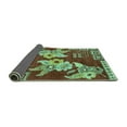 thumbnail image 2 of Ahgly Company Indoor Rectangle Abstract Turquoise Blue Modern Area Rugs, 5' x 7', 2 of 4