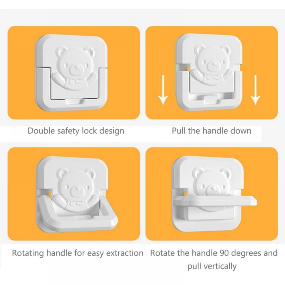 Baby Safety Outlet Cover BOX (2 Pack) Double Lock for Much Better Toddler  Proofing, Easier Operation, Simple 3 Step Install with Included Screws.