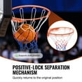 thumbnail image 4 of KFFKFF Basketball Goal, Door or Wall Mountable Hoop, Robust Q235 Basketball Spring Rim Replacement with Net, Conventional 18" Indoor and Outdoor Suspended Basketball Hoop for Children and Adults, 4 of 9