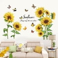 thumbnail image 3 of Calcomanías de pared Sincero de mariposas y girasoles 1 ud, 3 of 5