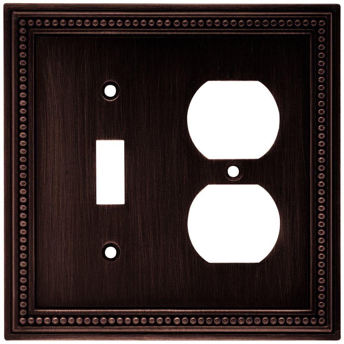 64406 Beaded Single Toggle Switch Duplex Outlet Wall Plate Duplex Outlet Wall Plate