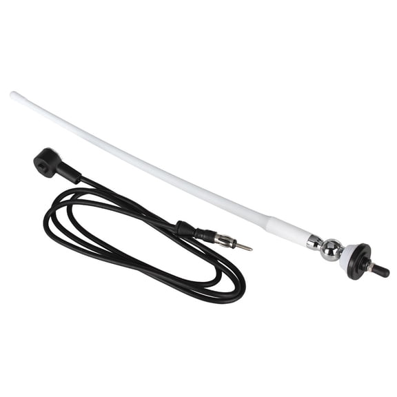 Boss Audio MRANT12W AM/FM Rubber Antenna - White | Bundle of 2 Each