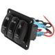 thumbnail image 3 of Interruptor Basculante De 3 Bandas, Luz De Fondo Azul, Uso Seguro, Interruptor De Barra De Luz LED, Múltiples Protecciones Para Faros, Luces Traseras, Faros Antiniebla, 3 of 7
