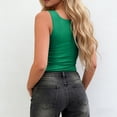 thumbnail image 4 of FUYUDY Women Slim Fit Basic Solid Color Deep V Neck Tank Tops Sleeveless Casual Stretch Soft Comfortable Summer Wear Relaxed Fit Female Camisole, 4 of 6