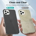 thumbnail image 5 of for iPhone 11 Pro Max Case Clear, Transparent Thin Slim Flexible TPU Cute Cover Aesthetic Design, Soft Silicone Rubber for Women Girl, Non-Yellowing Protective Airbag Gel Bumper, Clear Black, 5 of 14