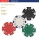 thumbnail image 5 of LUOBAO Juego de Fichas de Póquer para Torneos de Blackjack Texas Holdem con Estuche de Aluminio 2 Barajas de Cartas Distribuidor Ciega Pequeña Ciega Grande Botones y 5 Dados 11,5 Gramos, 5 of 5