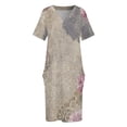 thumbnail image 6 of Floral Lace Textured Pattern Design Loose Pocket Dress Dresses Summer Summer Dresses for Women, 6 of 9