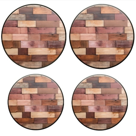 

Bahomeck Gas Stove Burner Cover Set Of 4 Wooden Wall Made Of Rectangular Planks In Various Shades Metal Electric Stove Burner Covers Protecting Gas Stoves Kitchen Decor，8 Inch And 10 Inch