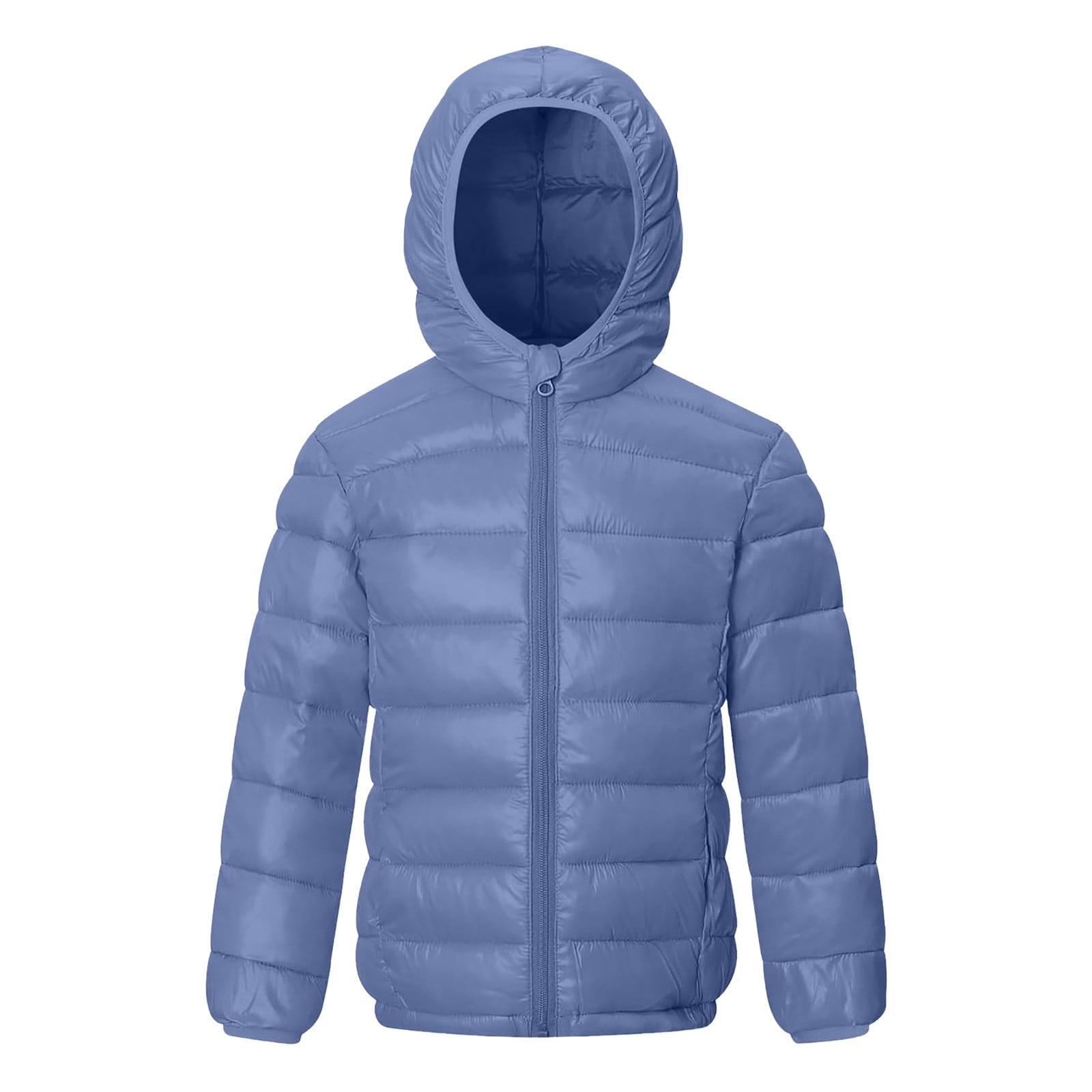 Kogui Girls Puffer Jacket Girls Winter Coats Packable Snowsuit Outwear Jackets Lightweight Down Jacket Puffer Jacket Size 6T 7T (Grey,6-7 Years)