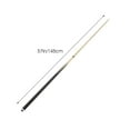 thumbnail image 2 of HEMOTON 350g American White Wood Pool Cue Billiard House Bar Double Part Assemble Pool Cue Sticks for Practice Professional Use, 2 of 8