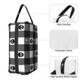thumbnail image 3 of Skull Halloween Checked Tartan Plaid Travel Toiletry Bag For Men Women,Canvas Makeup Organizer Dopp Kit Water-resistant Shaving Bag for Toiletries Accessories, 3 of 8