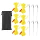 thumbnail image 2 of 6x Cuerda reflectante Juego de cuerdas para carpa con ajustador de aluminio con bolsa de almacenamiento Cuerda para acampar para atar lonas Toldo , AMARILLO Soledad Cuerda para tienda de campaña, 2 of 10