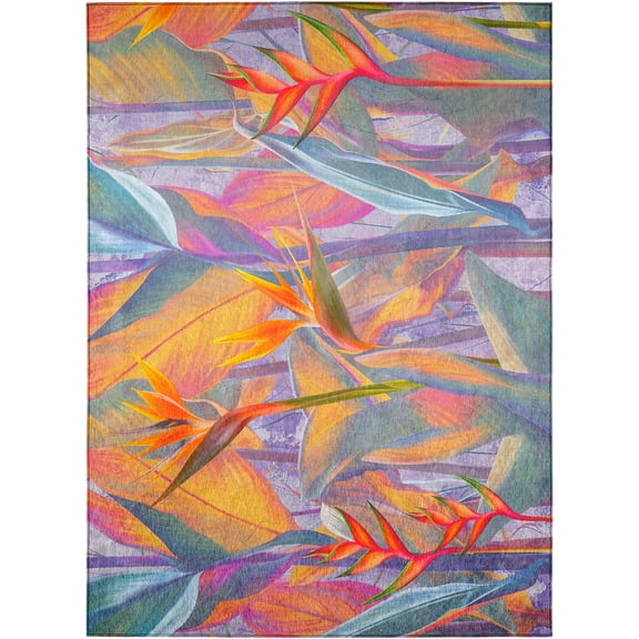 Indoor/Outdoor Tropics TC14 Passion Washable 8' x 10' Rug