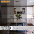 thumbnail image 4 of Sunlite LED Filament CA11 Flame Tip Chandelier Light Bulb 5 Watts (60W Equivalent), Candelabra E12 Base, Dimmable, UL Listed, 4000K Cool White, 6 Pack, 4 of 6