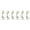 Lot of 6 Nickel Plated, variant on Lot of (6) 4" Nickel Plated  Double Ended Bolt Snaps for Horse Trailer, Outdoors 40362-6