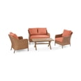 thumbnail image 3 of Mainstays Chelsea Outdoor Patio Steel 4-Pieces Deeping Seating Set with Terra Cotta Cushions, 3 of 12
