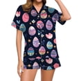 thumbnail image 1 of GDREDA Ensemble de Sommeil pour Femmes, Mode Décontractée pour Dames, Lapin de Pâques, Imprimé Numérique 3D, Pyjama Court, Combinaison de Pyjama, Ensembles de Pyjama pour Femmes, pyjamas Rose Vif, TTG, 1 of 4