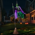 thumbnail image 4 of Decorations Outdoor 5.9 Ft Animated Hovering Witch Animatronics Prop With Sound & Activated Sensor Scary Decor For Home Outside Garden Yard, 4 of 8