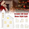 thumbnail image 3 of MesaSe Ceramic Christmas Village Set LED Christmas Village Houses νυ фα чγ, 3 of 8