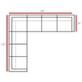 thumbnail image 2 of Livingsource International LSI 7 Piece Sectional Seating Group with Cushions Brown, 2 of 5