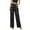 Black, variant on Women's Rhinestone Embellished Straight Leg Jeans Star Sparkling Denim Pants for Parties Night Out Casual Glam, Size L