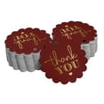 thumbnail image 1 of Inkdotpot Real Gold Foil Thank You Bridal Shower Tags Favor Hang Paper Tags 100 Pieces, 1 of 6