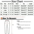 thumbnail image 5 of Linen Cropped Pants for Women Elastic Waist Solid Color Casual Straight Leg Lounge Trousers with Pockets, 5 of 8