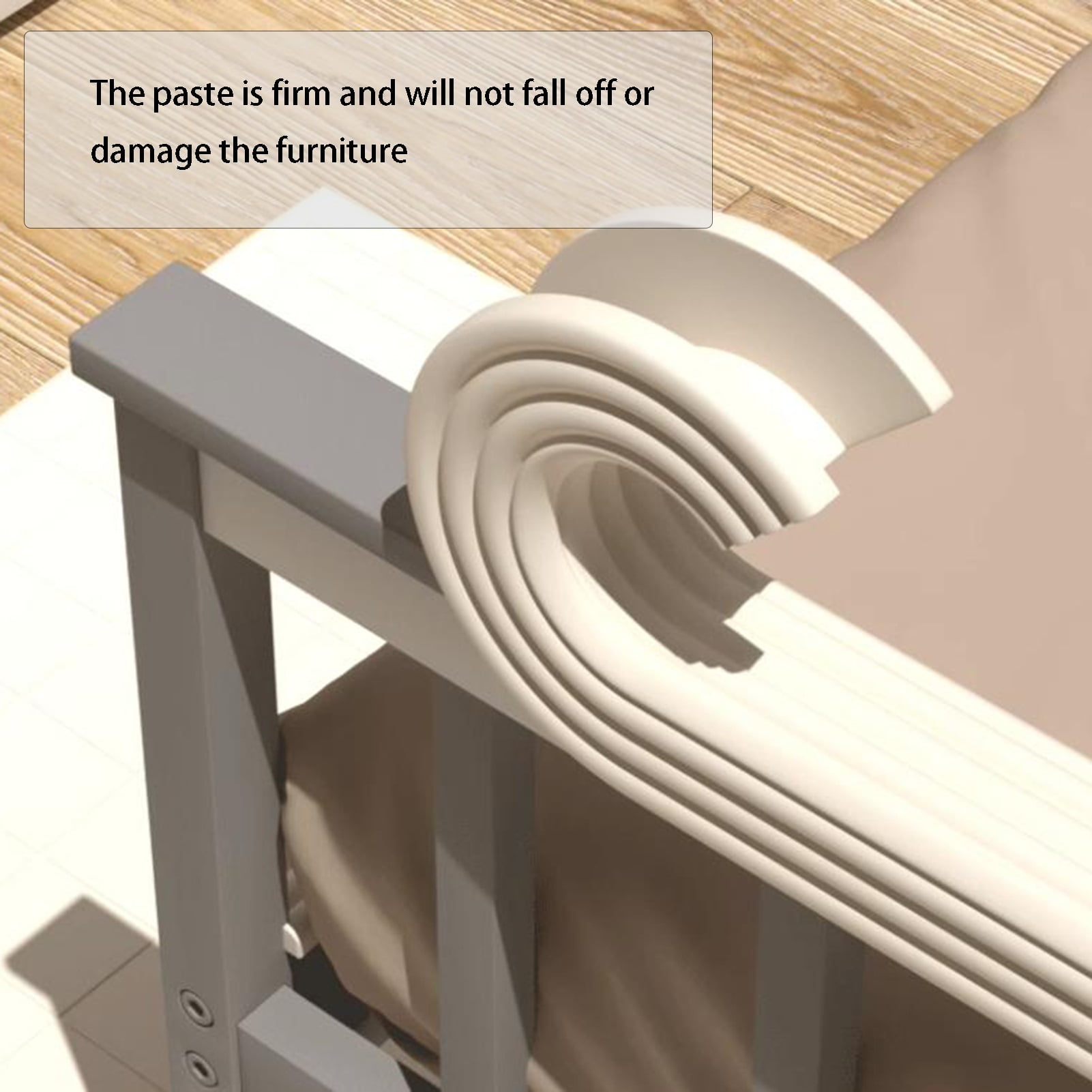 Edge protection made of foam, foam safety strips, multifunctional edge protection for the corners, extra-wide soft rubber foam padding