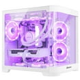 thumbnail image 6 of Hoengager Poseidon Gaming PC AMD Ryzen 7 5700G 8-Core 3.8 GHz, RTX 5060 8GB, 16GB DDR4 RAM 3200MHz,1TB PCIe SSD, WIFI&Bluetooth Windows 11 Pro-White, 6 of 12