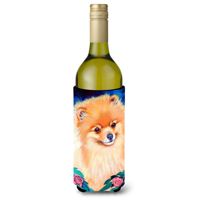 Botella de vino de Pomerania Caroline's Treasures Aislador de bebidas 7165LITERK