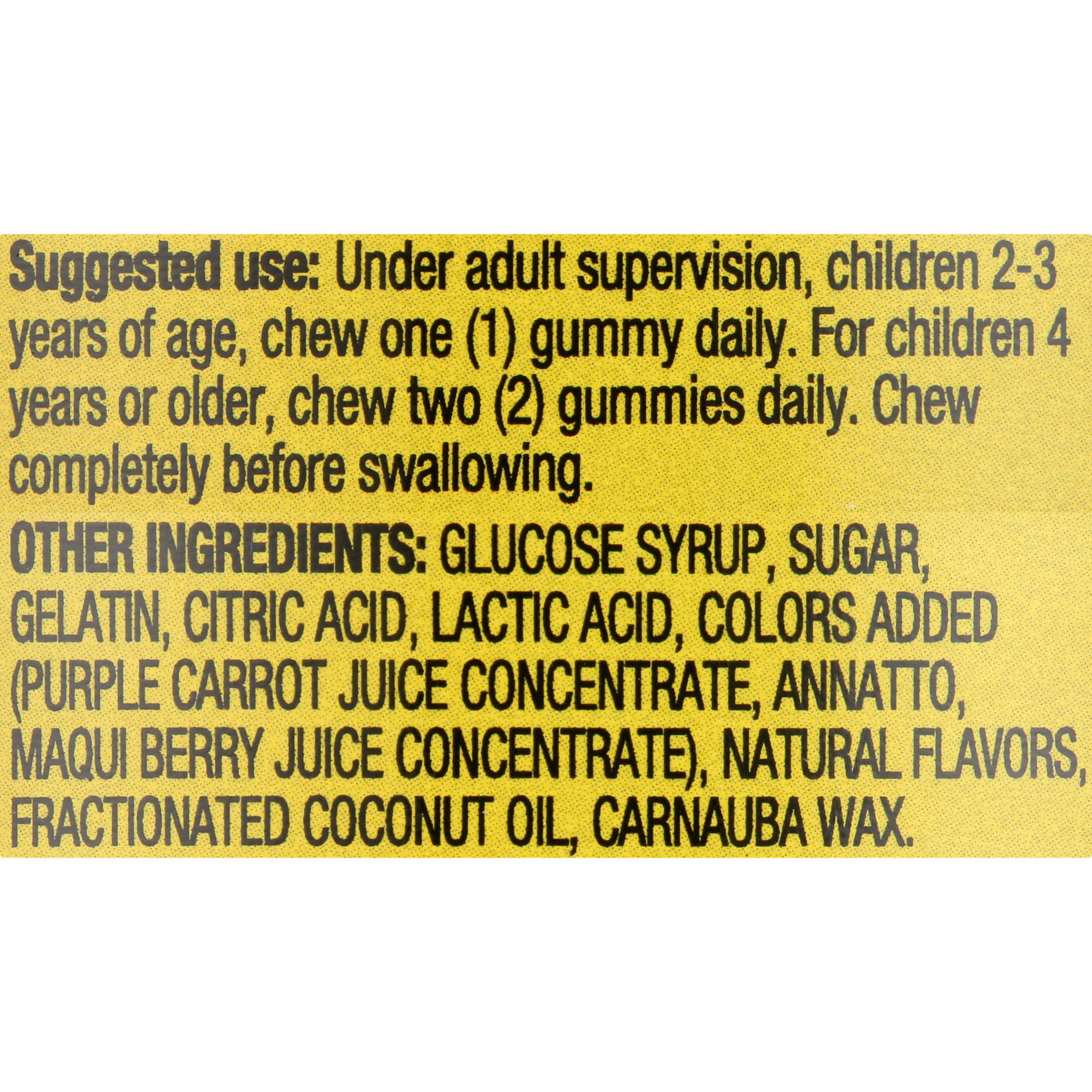 Equate Kids Multivitamin Gummies for General Health, Natural Fruit, 190 Count - image 3 of 6