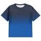 thumbnail image 4 of Tops para hombre, blusas y camisas de manga corta con cuello redondo para hombre, blusa informal grande con cuello redondo y manga corta degradada, blusa de poliéster para hombre, 4 of 5