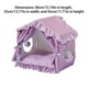 thumbnail image 2 of Methold Tela – Furry Adventure Cute Pet House Making In Cloth Elastic Pillow Clean Desmontable Wonder Pet House Cute Tent Suministros para gatos púrpura, 2 of 6