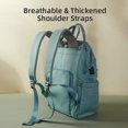 thumbnail image 3 of Sunveno Easy Open Diaper Bag Backpack with Insulated Pockets, Stroller Straps and Changing Pad, Green, 3 of 7