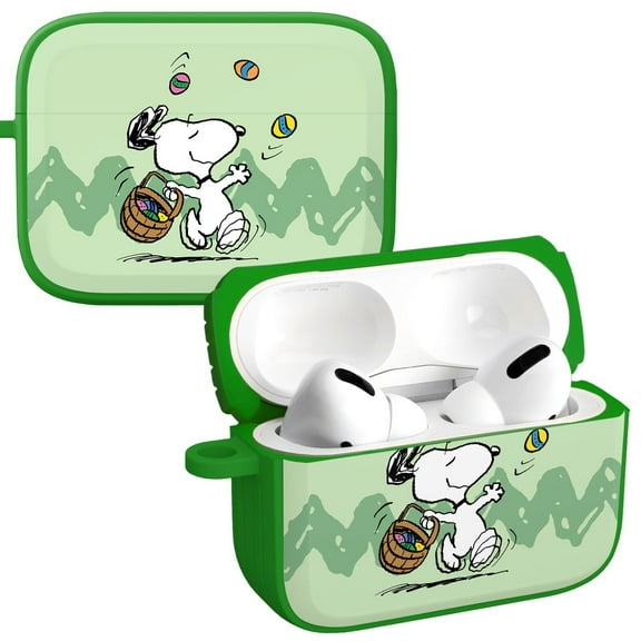 Peanuts Easter HDX Case Cover Compatible with Apple AirPods Pro 1 & 2 (Easter Beagle) by Affinity Bands