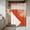 Orange, variant on Coral Orange No Hook Shower Curtain Waterproof,Bathroom Curtains with Snap in Liners and See Through Top Window,Coastal White Ocean Marine Nautical Beach Hotel Style Bathtub Curtains Shower 48"Wx72"L