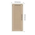 thumbnail image 5 of Kate and Laurel Framed Fabric Pinboard 18 x 42, White Scalloped Edge Printed Linen Decorative Bulletin Board for Use as a Vision Board or Wall Organization, Bethany White Frame, 5 of 8
